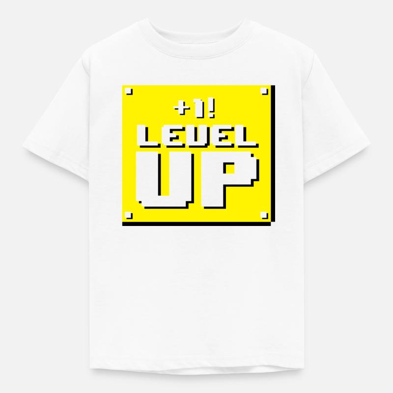 Level up panel - Kids' T-Shirt - white