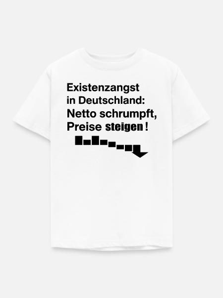 Existenzangst in Deutschland - Kinder T-Shirt - Weiß