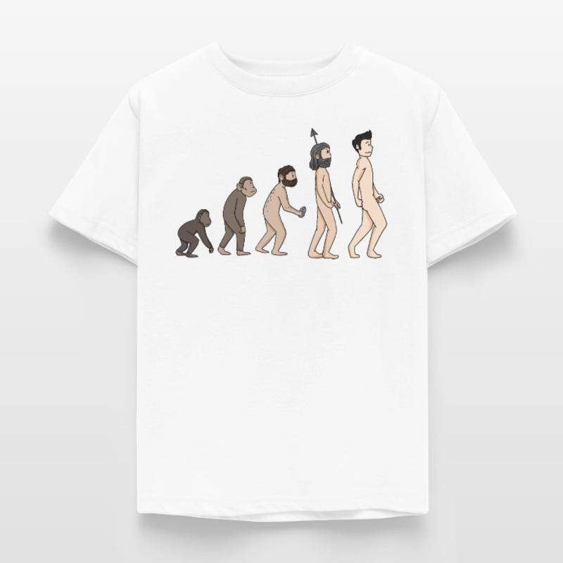 Human Development - Evolution Illustration Kids' T-Shirt