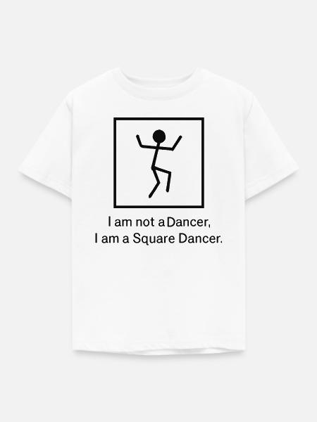 Ich bin ein Square Dancer - Kinder T-Shirt - Weiß