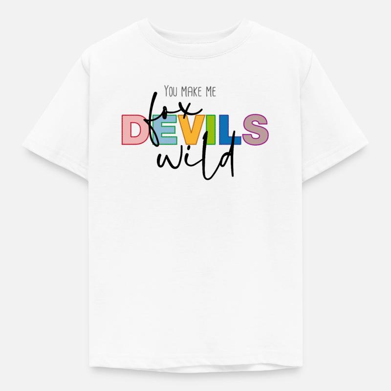 You make me fox devils wild - Kinder T-Shirt - Weiß