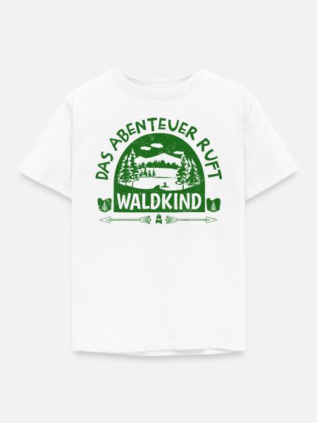 Waldkind - Das Abenteuer ruft - Kinder T-Shirt - Weiß