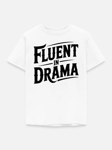 Fließend im Drama - Kinder T-Shirt - Weiß