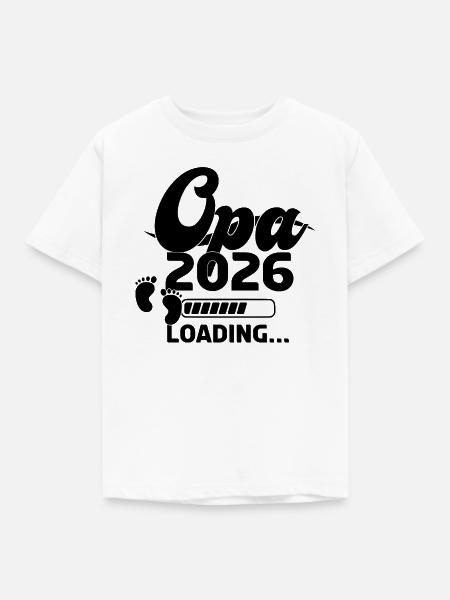 Opa 2026 Loading - Kinder T-Shirt - Weiß
