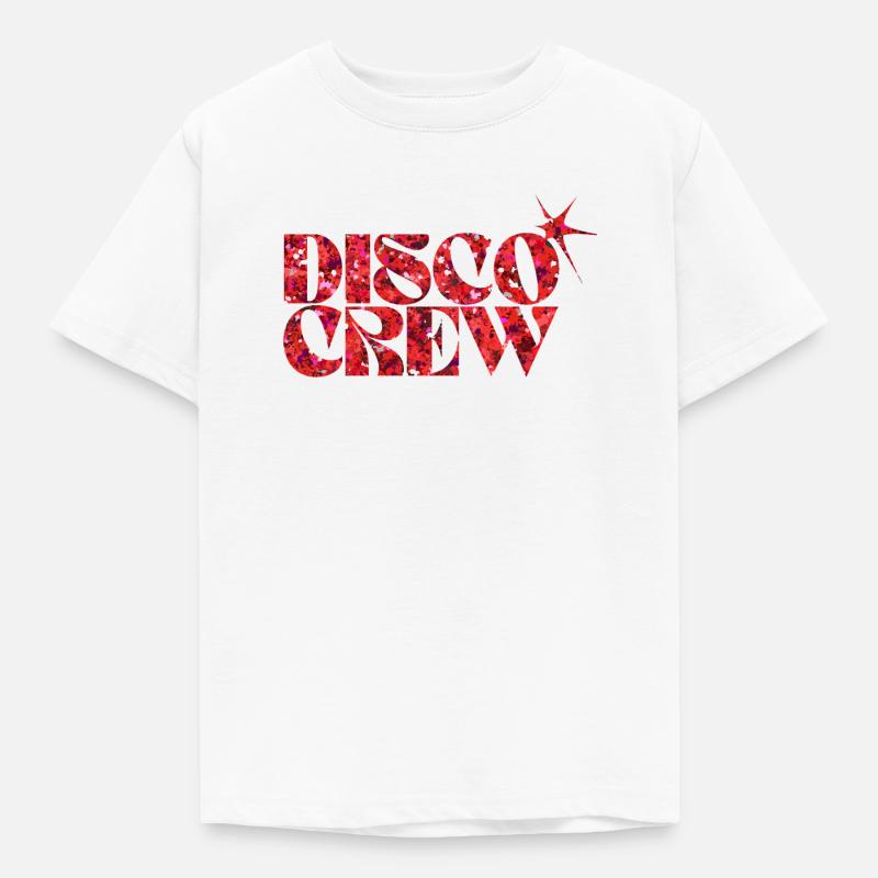 Disco Crew Red Neon Splash - Kids' T-Shirt - white