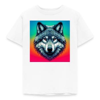 Wolf - Kids' T-Shirt - white - Front - AI Model Kid Male (0cm)