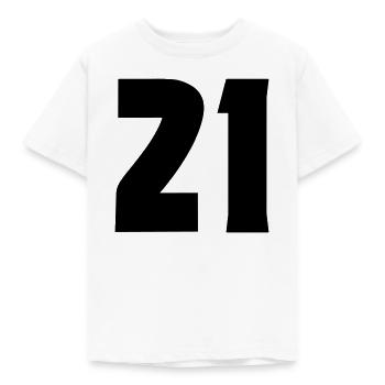 21 - Kids' T-Shirt - white - Front - AI Model Kid Male (0cm)