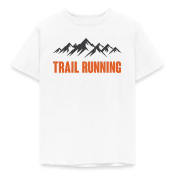 Course sur sentier - T-shirt Enfant - blanc - Devant - AI Model Kid Male (0cm)