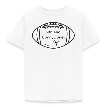 4e Down et Currywurst Football Berlin - T-shirt Enfant - blanc - Devant - AI Model Kid Male (0cm)