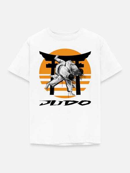 Judo - Kinder T-Shirt - Weiß