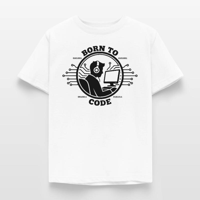 Coder Born to Code Programmer Kids' T-Shirt