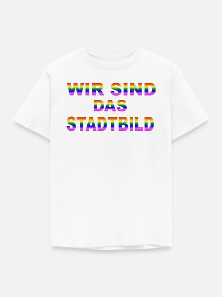 Wir sind das Stadtbild - Kinder T-Shirt - Weiß