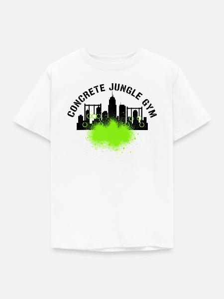 Concrete Jungle GYM - Kinder T-Shirt - Weiß