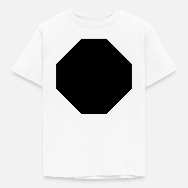 achteck - Kinder T-Shirt - Weiß