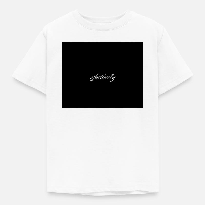 Effortlessly Elegant Script Typography - Kids' T-Shirt - white