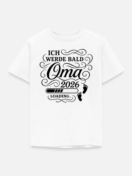 Ich werde bald Oma 2026 - Kinder T-Shirt - Weiß