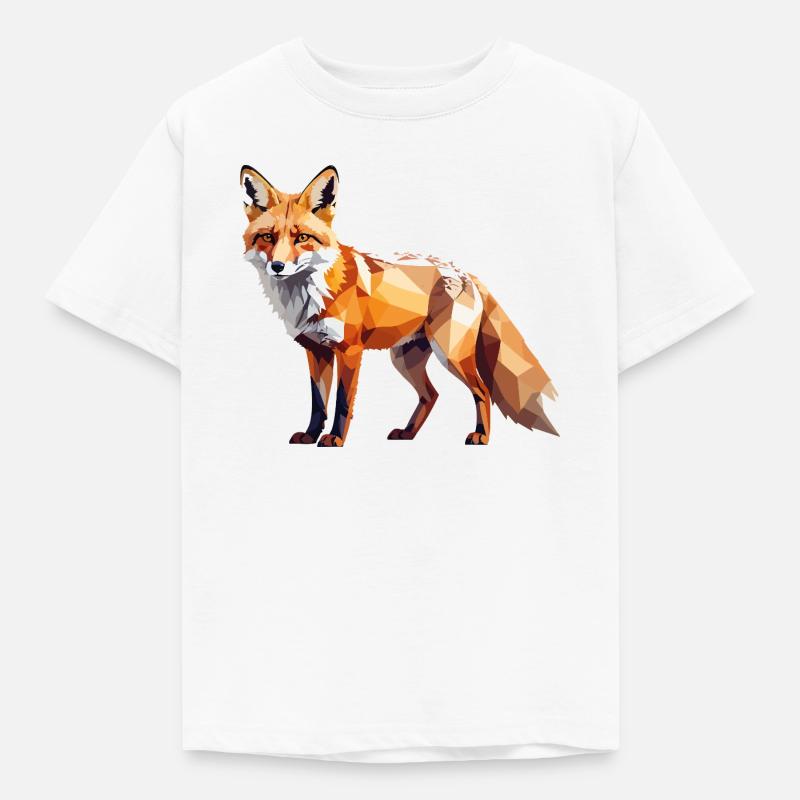 Fuchs1 - Kinder T-Shirt - Weiß