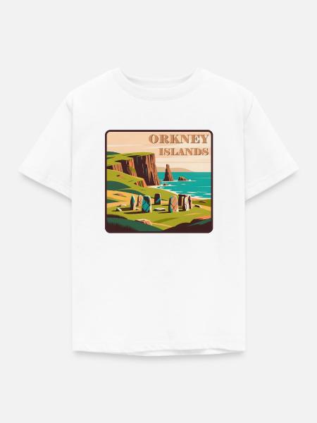 Orkney Islands Schottland - Kinder T-Shirt - Weiß