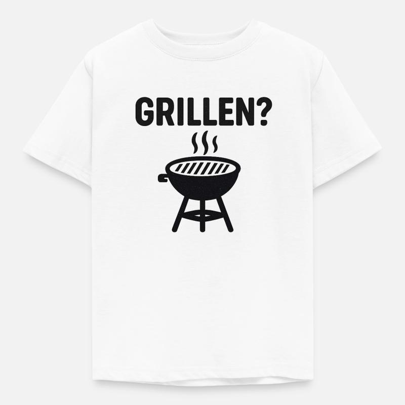 GRILLEN - Kinder T-Shirt - Weiß