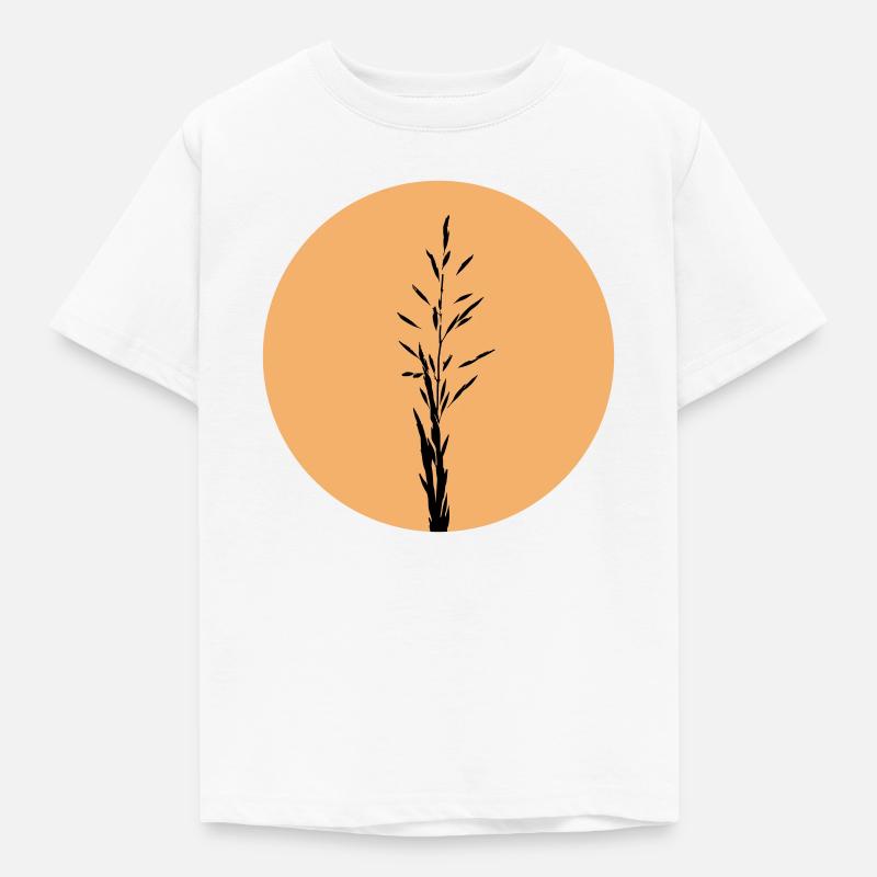 Silhouette im Sunset Circle - Kinder T-Shirt - Weiß