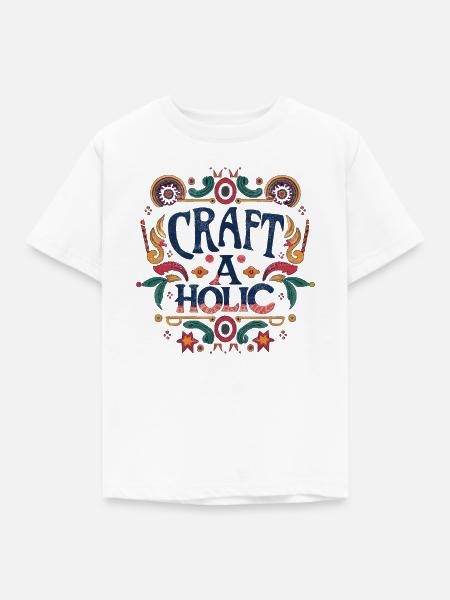 Craft-aholic - Kinder T-Shirt - Weiß
