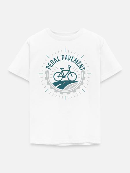 Pedal Pavement - Kinder T-Shirt - Weiß
