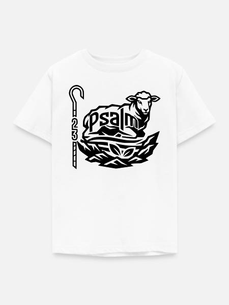 Psalm23 - Kinder T-Shirt - Weiß