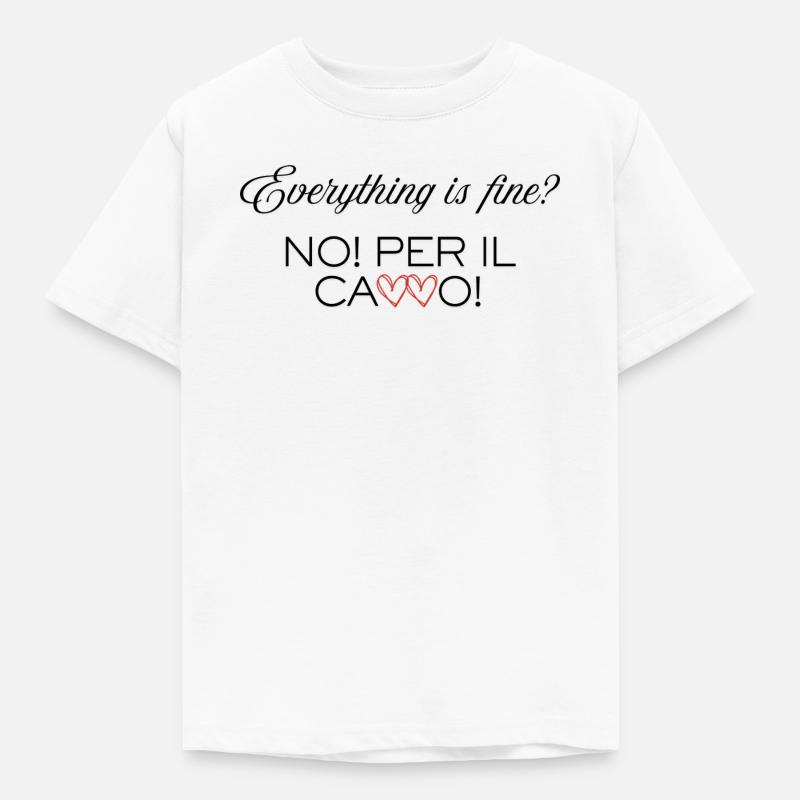Everything_is_Fine - T-shirt Enfant - blanc