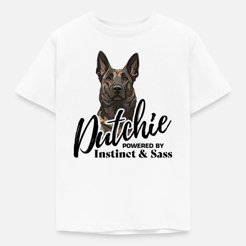 Dutch Shepherd – Dutchie - Kinder T-Shirt - Weiß