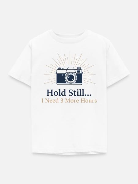 Stillhalten Deluxe - Kinder T-Shirt - Weiß