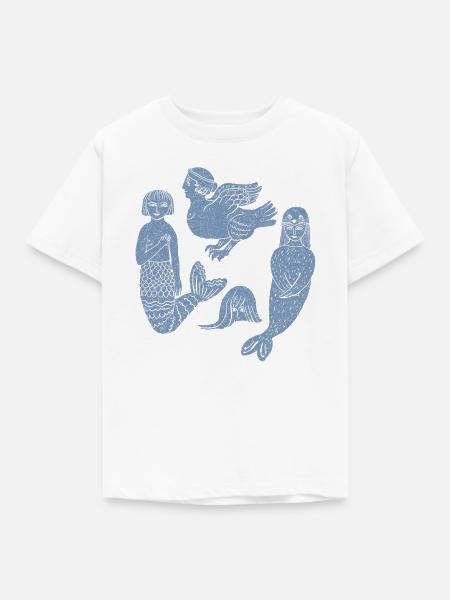 Mythologie Folk Art Collection - Kinder T-Shirt - Weiß