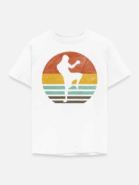 Kickboxing Warrior - Kinder T-Shirt - Weiß