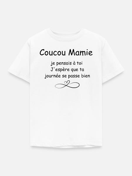 Hallo Oma - Kinder T-Shirt - Weiß