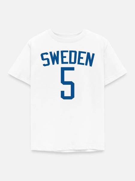 Schweden 5 – Sportdesign - Kinder T-Shirt - Weiß