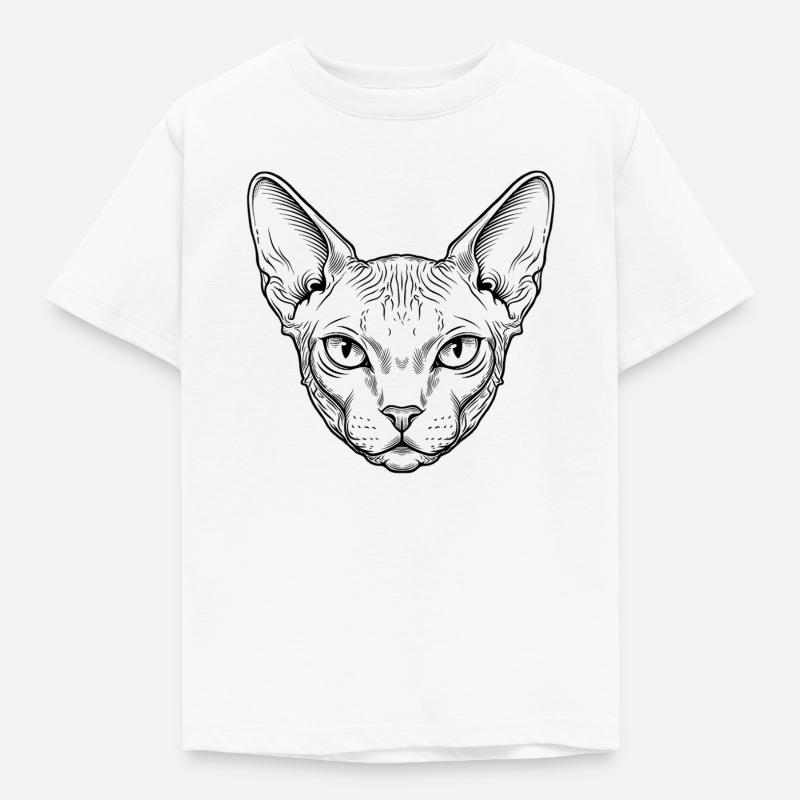 Sphynx Katze - Kinder T-Shirt - Weiß