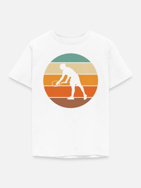 Tennis - Kinder T-Shirt - Weiß