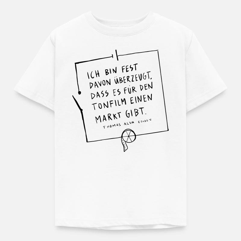 Thomas Edison Circuit - T-shirt Enfant - blanc