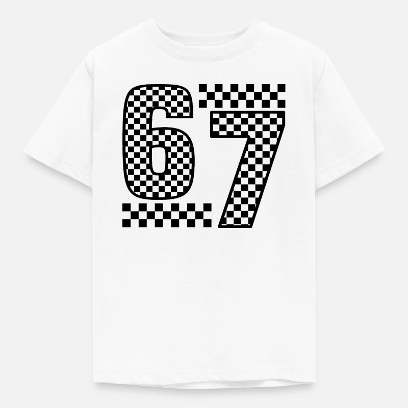 Funny 67 Viral Six Seven Meme - Kinder T-Shirt - Weiß