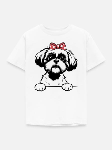 Shih Tzu - Kinder T-Shirt - Weiß