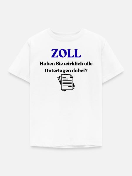 Zoll - Kinder T-Shirt - Weiß