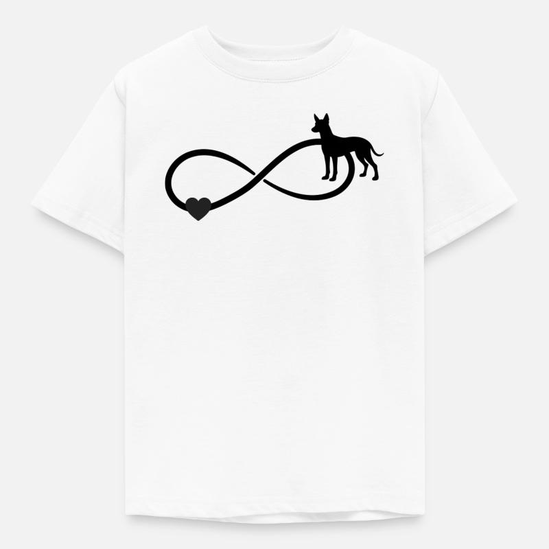 Xoloitzcuintle Infinity - Kids' T-Shirt - white
