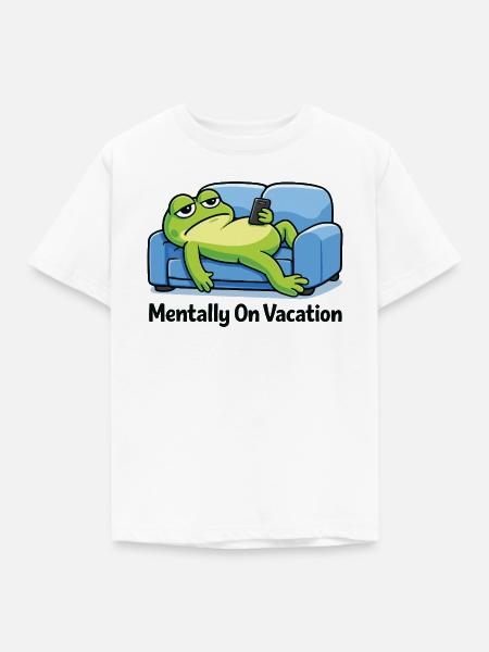 Lustiges Frosch-Meme - Kinder T-Shirt - Weiß