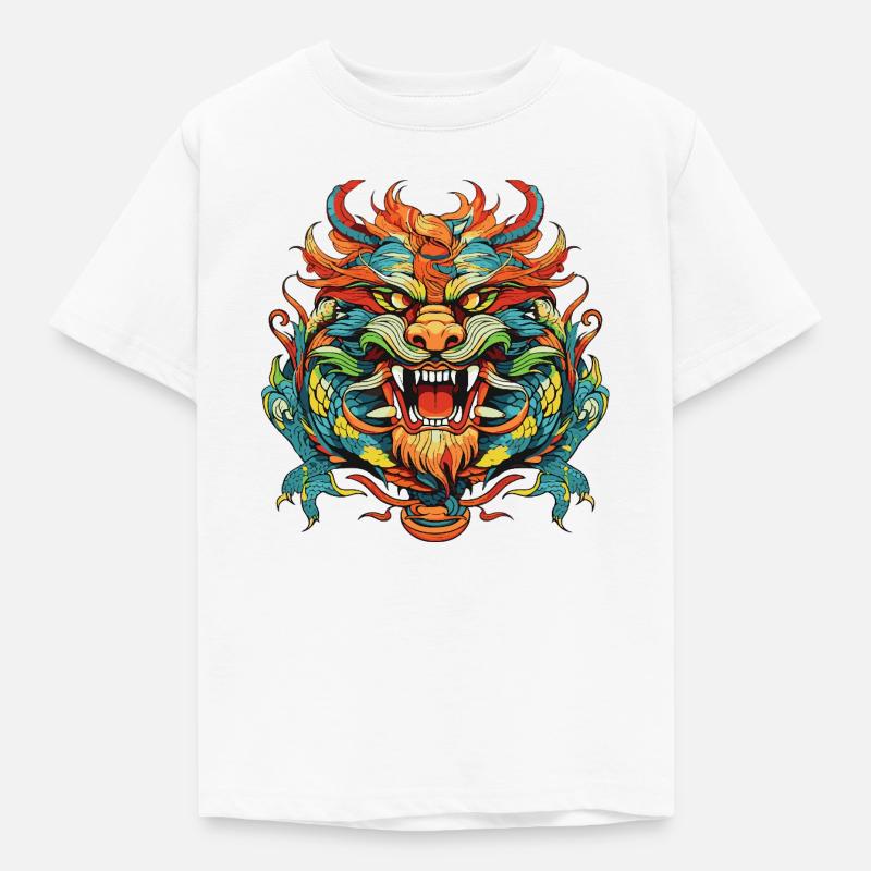 Dragon Comic China - Kids' T-Shirt - white