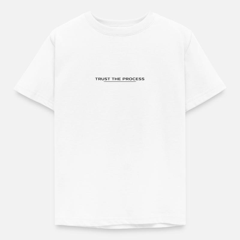Trust the Process Typography Tee - Kids' T-Shirt - white