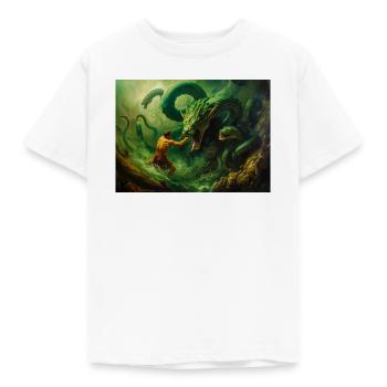 Heracles Battles the Hydra of Lerna - Kids' T-Shirt - white - Front - AI Model Kid Male (0cm)