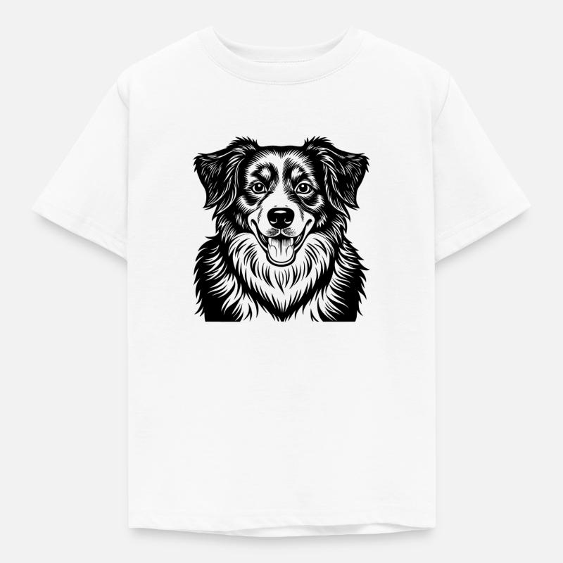 Australian Shepherd - Kinder T-Shirt - Weiß