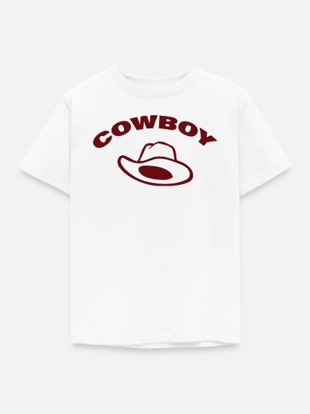 COWBOY - Kinder T-Shirt - Weiß
