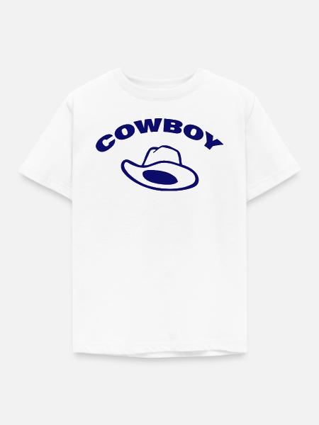 COWBOY - Kinder T-Shirt - Weiß