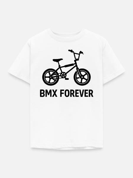 BMX Forever - Kinder T-Shirt - Weiß