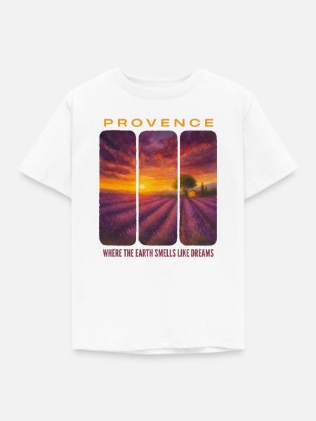 Lavendel-Provence - Kinder T-Shirt - Weiß